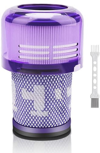 Solvhome Filtre pour aspirateur Dyson V12, compatible avec les aspirateurs sans fil Dyson V12 Detect Slim Absolute Extra Total Clean Motorhead Complete, remplace #971517-01