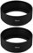 ECSiNG 2 parasoles de lente de cámara compatibles con lentes con rosca de 58 mm, 64 x 24,1 mm, parasol de lente de aleación de aluminio de enfoque medio, color negro
