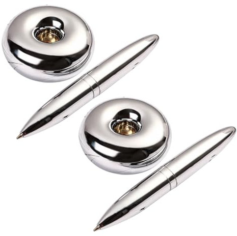 VILLCASE 2St Maglev-Kugelschreiber magnetischer Schwebestift schwebender Stift Luxus-Stifte schöne Stifte schreibutensilien büromaterial Metallstift Kugelschreiber schreiben Plastik