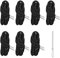 AOZUO Lot de 6 Cordons de Remplacement, Cordon 130 cm pour Sweat à Capuche, Cordon pour Pantalon de Jogging avec enfile Cordon, pour Shorts, Pantalons, Sweat Shirts, Vestes, Manteaux (Noir)