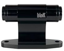 Blok Pod MTB 20 x 100 Non-Boost surface fitting Bike Fork Mount with 1 pair of removable colour coded Black anodised Thru-Axle inserts