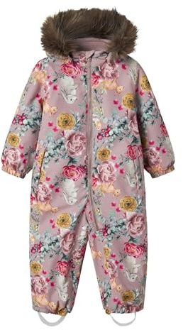 NAME IT Mädchen Girl Schneeanzug Snow10 Nmfsnow10 Suit AOP Fo Noos (1er Pack)