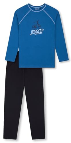 Schiesser Jungen Schlafanzug Set lang - 100% Organic Bio Baumwolle - Größe 140 bis 176