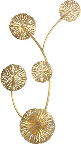 SNHHNSW European Wall Light - Post-Modern Light Luxury Steel Fan Blade Wall Lamp - Personality Art Living Room Corridor Aisle Bar Background Wall Lamp,chandalier