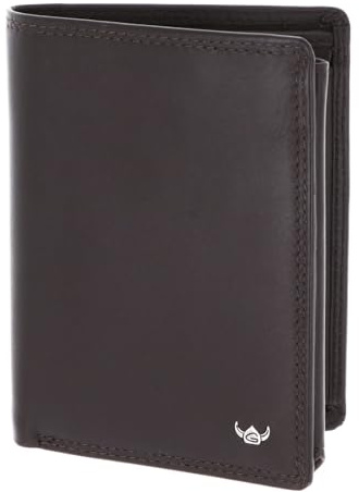 Golden Head Leder Geldbörse Polo RFID Protect Kombischeintasche mit Riegel 1458 Dunkelbraun