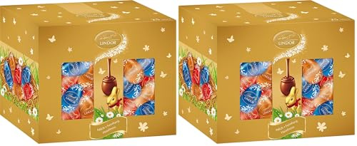 Lindt Schokolade | LINDOR-Eier Mix | 450g | Zartschmelzende LINDOR Schokoladeneier in 3 Sorten: Vollmilch, 45% Feinherb, Haselnuss | Ostereier | Perfekte Oster-Schokolade zum Teilen & Genießen