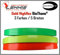 BioThane Meterware, Gold High Flex, 9-25 mm breit, ca. 2,0 mm dick, 2 Farben, 25mm, Neon-Orange