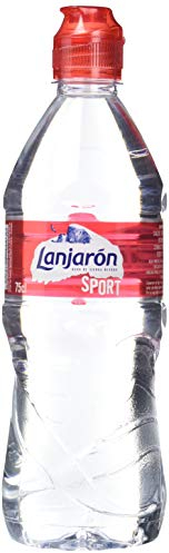 Lanjarón Agua Mineral Natural con Tapón Sport - Pack 4 x 75 cl