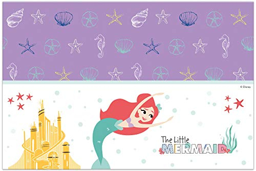 Procos 5PR89055 Tischdecke aus Kunststoff, 120 x 180 cm, Ariel Under The Sea, Mehrfarbig