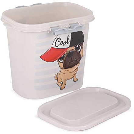 4BIG.fun 10L Tierfutterbehälter Futterbox Vorratsbehälter Container Versiegelungsbehälter Trockenfutterbehälter Aufbewahrungsbox Hund Dose