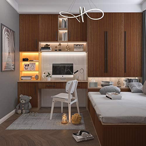 JSEVEM 40CM×5M Light Brown Walnut Wood Wallpaper Peel and Stick Waterproof Brown Walnut Wood Grain Contact Paper Vinyl Wrap Self Adhesive Furniture Sticker for Kitchen Cabinets Table Wardrobe Cupboard