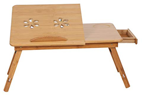 Ausla Laptoptisch, Verstellbarer Notebook-Betttisch, 21-23 Zoll, 2,2 kg, für Heimbett, Sofa, Frühstück, Lernen