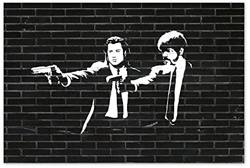 H2090 Wandtattoo, Motiv: Pulp Fiction Graffitti, 93 x 62 cm
