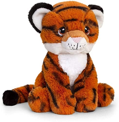 Deluxe Paws Weiches und umweltfreundliches Plüschtier aus 100% recyceltem Plüsch (Tiger)