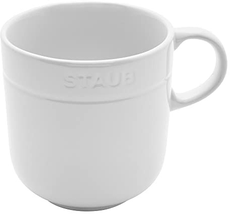 Staub Keramik-Geschirr, 4-teiliges Becher-Set, 473 ml, Weiß
