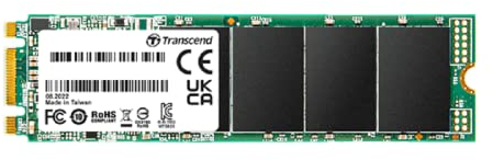 Transcend SSD Interne MTS825S M.2 2280 1TB SATA III - 6Gb/s, 3D NAND Flash, pour Mise à Niveau PC/Portable - TS1TMTS825S