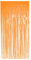 Boland - Folienvorhang neon, 200 x 100 cm, Partydeko für Silvester, Hochzeit oder Geburtstag, Dekoration, Lametta Vorhang, Neonorange