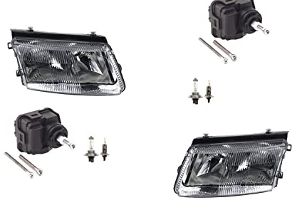 Johns, Scheinwerfer passend für VW Passat als LR mit H7 H1 1996-2000 Neu + Stellmotor