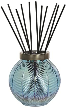 Aroma Aqua Lustre Glass Large Reed Diffuser & 50 Fibre Reeds