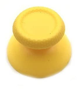 YANHAO [Parti di Videogiochi] 2 Pezzi di Copertura analogica Trasparente 3D Thumb Stick Chiaro Joystick Thumbstick cap Fungo for Sony Playstation 5 PS5 [Sostituire] (Color : Yellow)