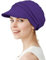 Alnorm Übergroße Baseballkappe aus Viskose, atmungsaktiv, superweich, für Damen, violett, One size