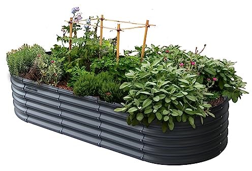 VegTrug VegTub Modular Metal Raised Bed Kit - Charcoal