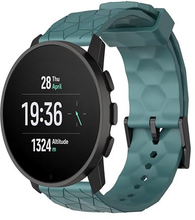 CZhkg 22mm Sportbänder für Suunto 5 Peak/Suunto Vertical strap, Silikonband Schnellverschluss Ersatzarmband Uhrenarmband Bracele Wristband Bracele für Suunto 9 Peak/Suunto 9 Peak Pro (Cyan2)