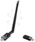 WiFi Dongle 1300Mbps, Adaptateur WiFi avec Bluetooth 5.0 émetteur récepteur 802.11 AC double bande 5GHz/2.4GHz rapide USB 3.0 à gain élevé antenne adaptateur prend en charge Windows Mac Linux