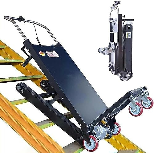 Elektrischer Treppensteiger, Handwagen, Hochleistungs-Plattformwagen, Nutzlastwagen, Tragfähigkeit 250 kg, Mehrzweckwerkzeug mit Teleskopgriff, Treppen hoch-/runter