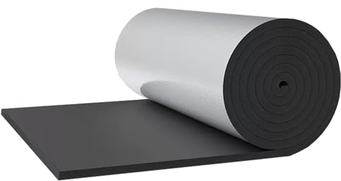 AITAF Dmmmatten Dmmung Isolierung mit Schaum Isolierungsfolie Wrmereflektierende Folie Heizkrper Aluminium Selbstklebend Isolierfolie Dmmfolie 5mm Dicke fr Fubden, Dcher, Garagentore (1mx2m)