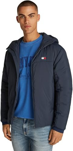 Tommy Jeans TJM LT Poly Jacket EXT DM0DM21094 Veste Coupe-Vent, Blue (Dark Night Navy), XS Homme