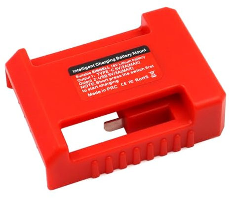 Namvo 2PCS USB Battery Adapter For Einhell 18V Power X-Change Battery System With USB And Type-C Quick Charge Power Wheel Adapter (Adapter)