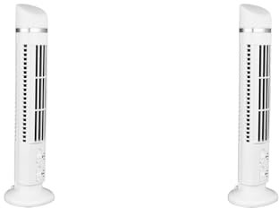 TOPINCN Ventilador de Torre para Dormitorio, Ventilador de Pie sin Aspas, Ventilador de Escritorio USB Portátil, Fácil de Limpiar y Seguro, Ventilador de Mesa Personal para el Hogar,