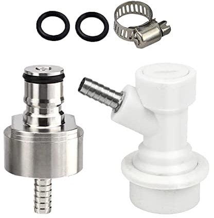 RLVYTA Heimbrausystem Bierbrauen Carbonation Cap 5/16 Zoll Barb CO2-Kupplung Homebrew Fass Heimbrau-Sets(D)
