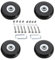 JiaDanweng Ersatzrollen Koffer, 4 Gummi Ersatz Rollen Leicht, Kofferrollen Ersatzteile Set für Hartschalenkoffer Trolleys Luggage Tourister Cart