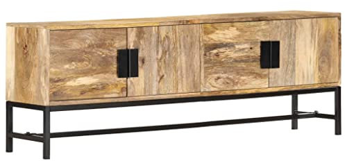 LXYZWRW Centres de divertissement et meubles TV, meuble TV 140 x 30 x 50 cm en bois de manguier massif