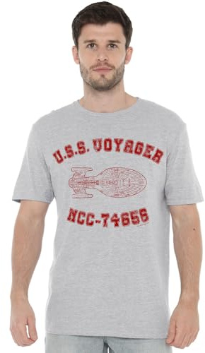 Star Trek Voyager Athletic Unisex T Shirt, Athletic Heather, XXXXX-Large