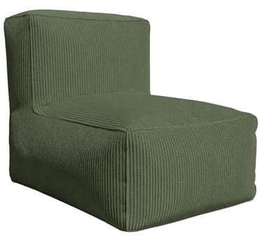 Vente-unique - Sessel mit gerader Rückenlehne 1 Person Noumara - Stoff Grün