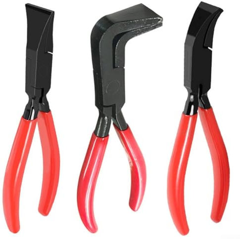 Oniissy Sheet Metal Bender Set - Sheet Metal Tools - Seaming Pliers - Straight 45/90 Degree/Straight Jaw,Folding Pliers Set,for Automotive Work(90°)