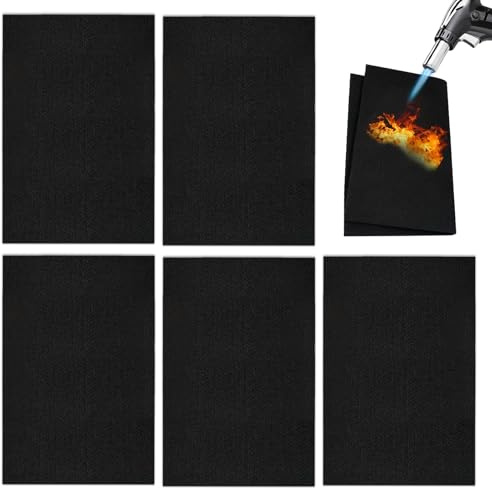 Feuerfeste Unterlage, Feuerschutzmatte，5stück，6mm 30x20 cm - Feuerfeste Matte Sicheren Brandschutz, Brandschutzplatte, Für BBQ, Schweißen, Kamin