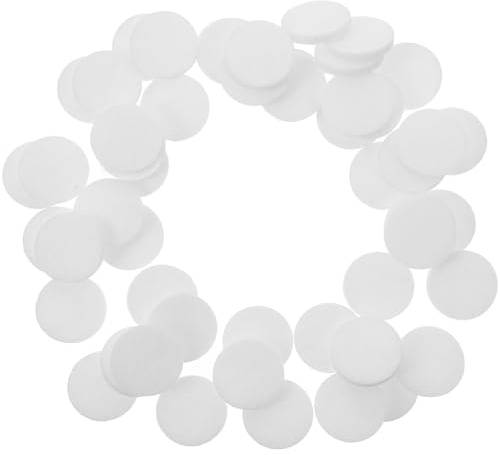 50 Stück Duftkissen aus Baumwolle für Medaillons zum Nachfüllen | Weiß, Wasseraufnahme und Praktische Verdunstung, Tragbares Design für Aromamedaillons