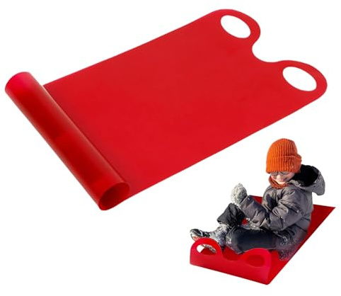Flexibler Schneereiter | Robuste Schneerutsche Mit Verstärkten Griffen | Leichter Schneeschieber | Faltbarer Und Tragbarer Aufrollbarer Schlitten | Tragbarer Rollschlitten Für, Schnee, Gras, Sand