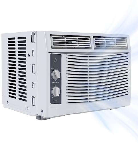 ERSINIAN Aire Acondicionado de Ventana Inteligente de 6000 BTU con WiFi, Control Remoto y aplicación, función de Temporizador y Kit de fácil instalación para Habitaciones de hasta 350
