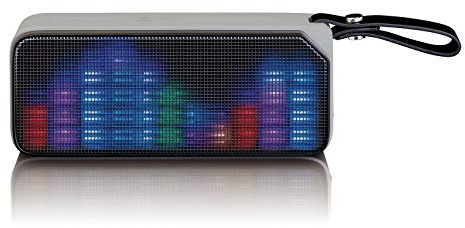 Lenco Bluetooth Lautsprecher BT-191, Tragbarer Stereo, mehrfarbige Lichteffekt, AUX, NFC, spritzwassergeschützt