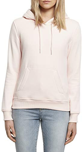 Build Your Brand Damen Ladies Heavy Hoody Jacke, per pack Rosa (Pink 00185), X-Small (Herstellergröße: XS)