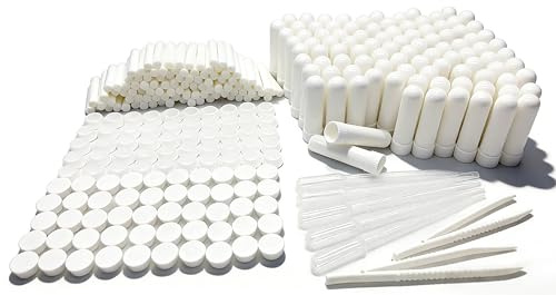 ZIOJOVK 100Pcs Aromatherapy Nasal Inhaler Tubes Kit