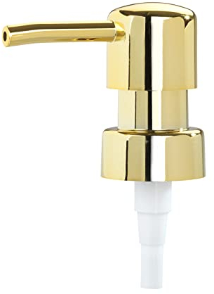 Wenko Head Dispenser soap Pump, Plastic (ABS), Gold, 6,5 x 3,5 x 18 cm