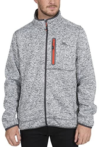 Trespass Herren Bingham Fleecejacke, Grey Marl, S-Chest 35-37 (89-94Cm)