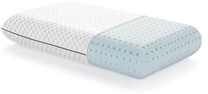 LUCID Gel Memory Foam Kissen 40x60 cm – atmungsaktiv – kühlende Wirkung – Bezug waschbar – Öko-Tex Kopfkissen, Weiß