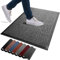 FB FunkyBuys Washable Door Mats - Heavy Duty, Non-Slippery & Stylish Floor Mat - Door mat indoor Large Rubber Indoor & Outdoor Doormats for Perfect Dust Grabbing (Grey-waved, 60 x 180 CM)